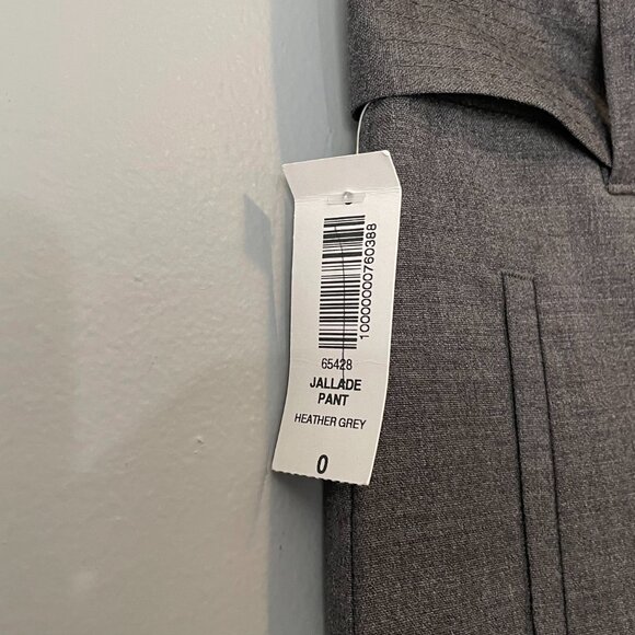 New Aritzia Wilfred Jallade Wool Blend Tie Crop Trouser Charcoal 0 $148 - Picture 5 of 8